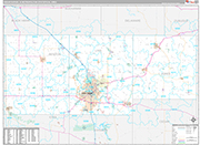 Cedar Rapids Wall Map Premium Style